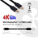 CLUB3D Mini DisplayPort 1.2 HBR2 Cable M/M 2m/6.56ft 4K60Hz