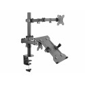 Equip 13&quot;-32&quot; Articulating Dual Arm Monitor Laptop Desk Mount Bracket