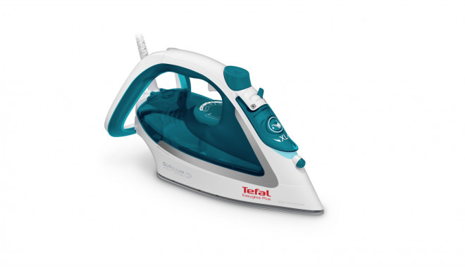 Tefal EasyGliss Plus FV5718 iron Dry &amp; Steam iron Durilium soleplate 2400 W Turquoise, White