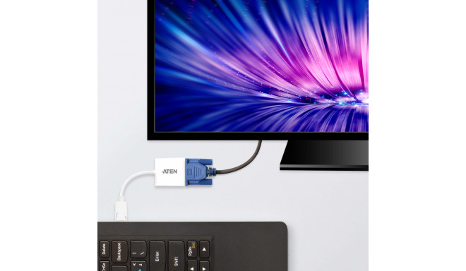 ATEN DisplayPort to VGA converter, Up to 1920x1200 @60Hz