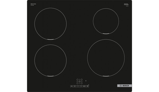 Bosch Serie 4 PUE611BB6E hob Black Built-in 59.2 cm Zone induction hob 4 zone(s)