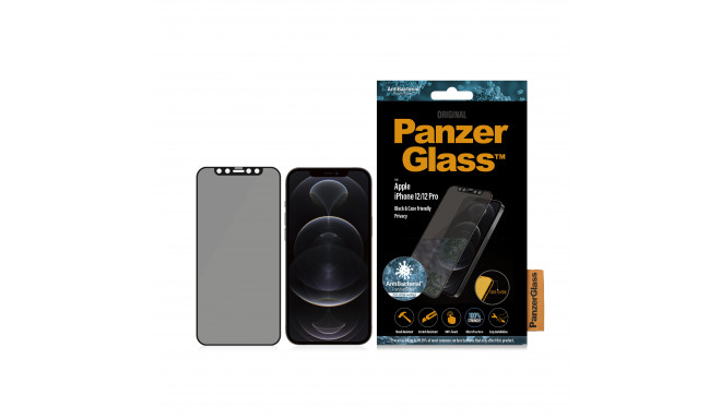 PanzerGlass ® Privacy Screen Protector Apple iPhone 12 | 12 Pro | Edge-to-Edge