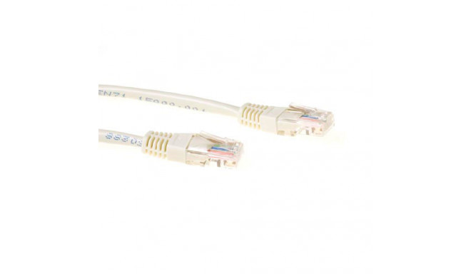 ACT Ivory 5 metre UTP CAT5E patch cable with RJ45 connectors