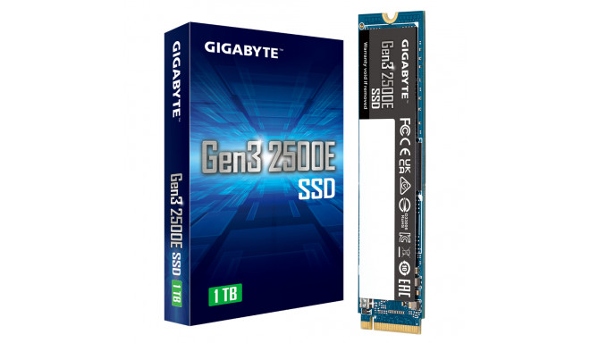 Gigabyte SSD Gen3 2500E 1TB M.2 1000GB PCI Express 3.0 3D NAND NVMe