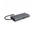 ICY BOX IB-DK4040-CPD Wired USB 3.2 Gen 1 (3.1 Gen 1) Type-C Anthracite, Black