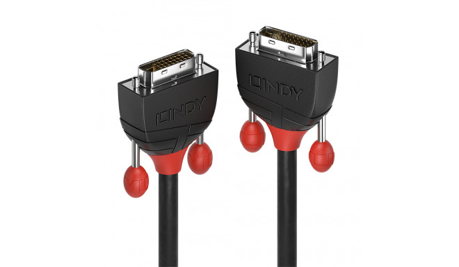 Lindy 3m DVI-D Dual Link Cable, Black Line
