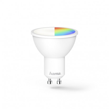 Lamp LED Hama GU10 6.5W RGBW, , valgustusnurk 120-kraadi, 2700K-6500K, WLAN juhtimine - Hama Voice/A