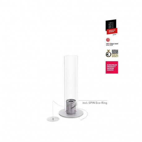 HOFATS SPIN 900 tabletop fireplace with bio-burner, grey