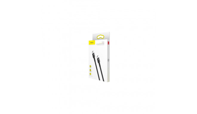 Baseus Type-C - Type-C cable Cafule PD2.0 60W Flash charge (20V 3A) 1m Gray/Black (CATKLF-GG1)