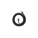 Baseus Type-C - Type-C cable Cafule PD2.0 60W Flash charge (20V 3A) 1m Gray/Black (CATKLF-GG1)