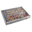 SAFE Aluminum Display Case 45 Compartments - 5877 - H45 mm