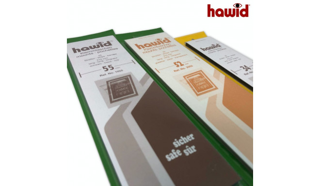 HAWID Stamp Mounts - Strips - Black 210x43