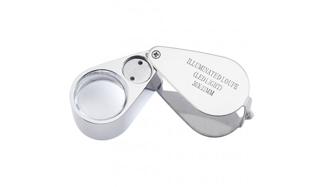 SAFE Metal Precision Magnifier with Light 30x