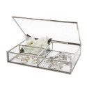 SAFE Glass display case - Silver-Messing