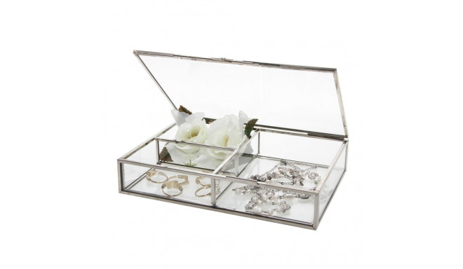 SAFE Glass display case - Silver-Messing