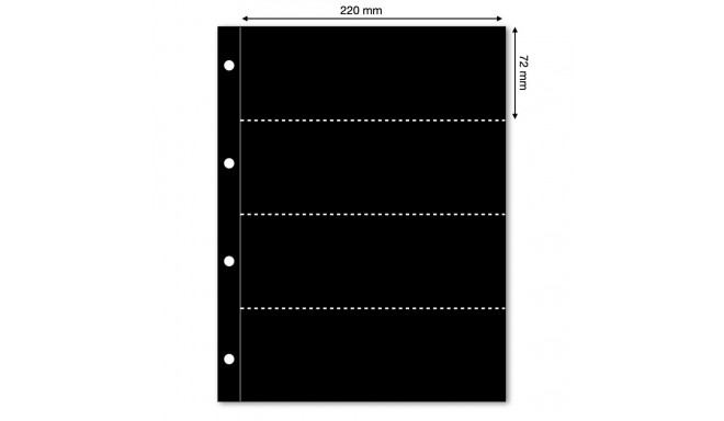 SAFE Compact A4 Four Strip Black Page