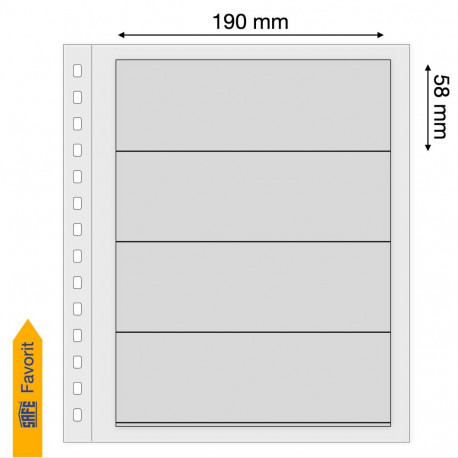 SAFE No. 614 - 4 Pocket Page D-Blank