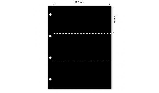 SAFE Compact A4 Three Pocket Black Page