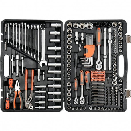 Set of wrenches 225 pieces 1/2"/3/8"/1/4" STHOR 58693
