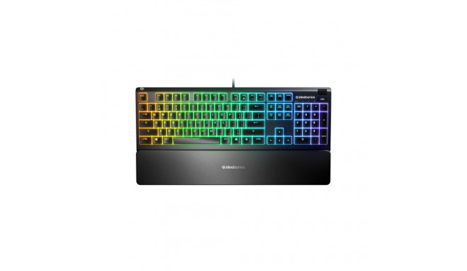 SteelSeries Apex 3 Gaming Keyboard, US Layout, Wired, Black SteelSeries Apex 3  Gaming keyboard, IP3