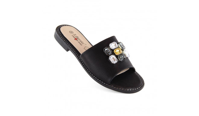 S.Barski W OLI262A black zirconium flip-flops (40)