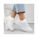 Slip-on sports shoes with rhinestones D&A W OLI257B white (38)