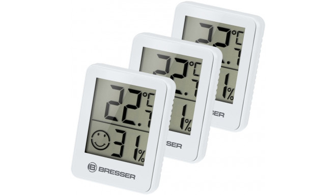 Temeo Hygro Indicator 3-piece set, white, BRESSER