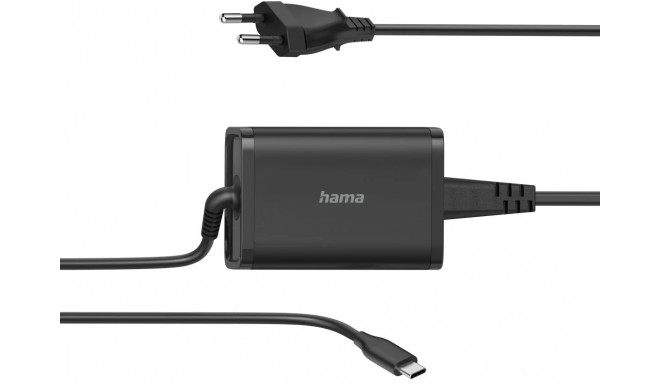 Hama зарядное устройство для ноутбука Power Delivery 5-20V/65W, черный