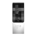 Silicon Power Mobile C31 USB flash drive 32 GB USB Type-A / USB Type-C 3.2 Gen 1 (3.1 Gen 1) Black, 