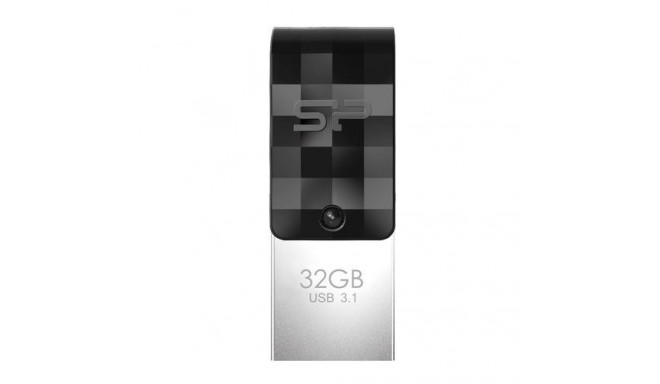 Silicon Power Mobile C31 USB flash drive 32 GB USB Type-A / USB Type-C 3.2 Gen 1 (3.1 Gen 1) Black, 