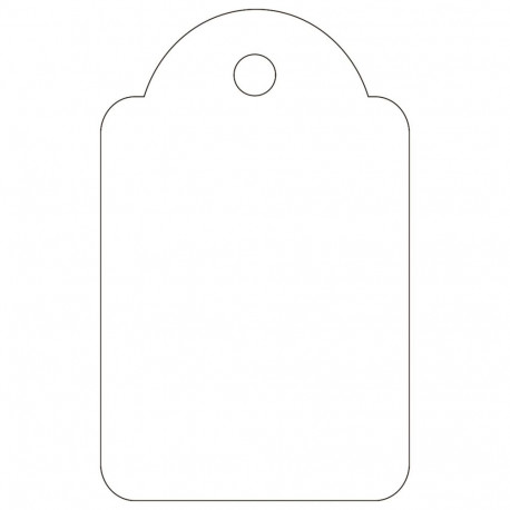 Hinnasildid käsitsi kirjutamiseks nööriga ,valge, 22x35 mm,100tk/pk
