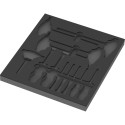 Wera 9813 foam insert for hex screwdriver set 1, empty (black/grey, for Tool Rebel workshop trolley)