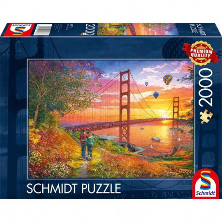 Schmidt Spiele Walk to the Golden Gate Bridge, puzzle (2000 pieces)