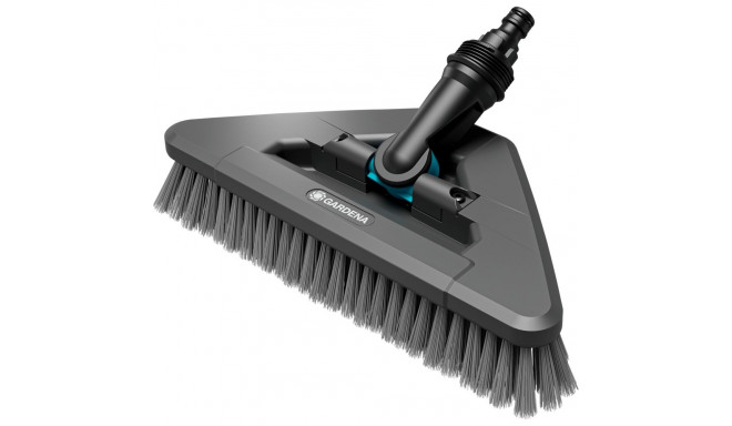 GARDENA Cleansystem handle brush soft flex, washing brush (grey, 360 swivel joint)