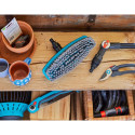 GARDENA Cleansystem soft handle brush, washing brush (grey/turquoise, all-round soft plastic strip)