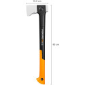 Fiskars X-series X24 splitting ax with M-blade, ax/hatchet (black/orange)