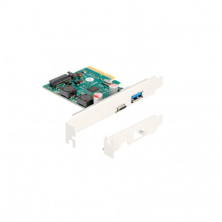 PCI Express x4 kaart 1 × väline USB 10 Gbps Type-C-pesa + 1 × väline USB 10 Gbps Type-A-pesa