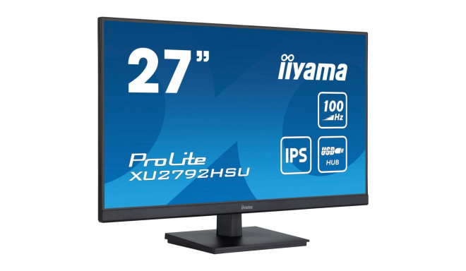 iiyama ProLite XU2792HSU-B6, LED monitor - 27 -  black (matt), FullHD, IPS, AMD Free-Sync, 100Hz pan