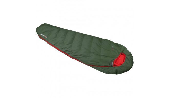 High Peak mummy sleeping bag Pak 600 ECO (dark green/red)