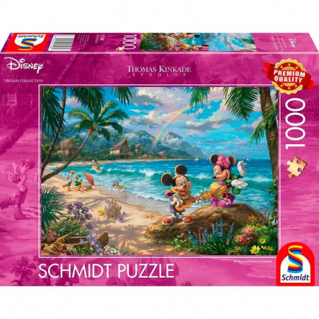 Thomas Kinkade Studios pusle Disney Dreams Collection Minnie & Mickey Hawaiil 1000 Teile