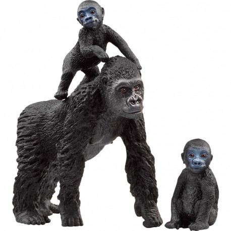 Wild Life Flachland Gorilla Familie