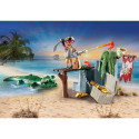 PLAYMOBIL 71473 Pirates Starter Pack Pirate with Alligator, construction toy