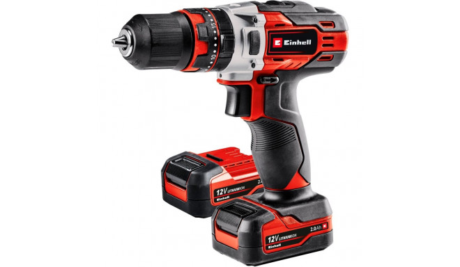 Einhell cordless impact drill TE-CD 12/1 Li-i (red/black, 2x Li-ion battery 2.0Ah)
