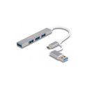 DeLOCK 4 Port Slim USB Hub with USB Type-C or USB Type-A, USB hub