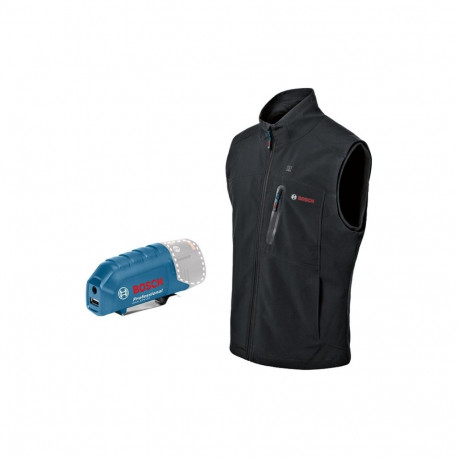 Heat+Jacket GHV 12+18V Kit Größe 3XL (schwarz, inkl. Ladegerät GAL 12V-20 Professional, 1x Akku GBA 