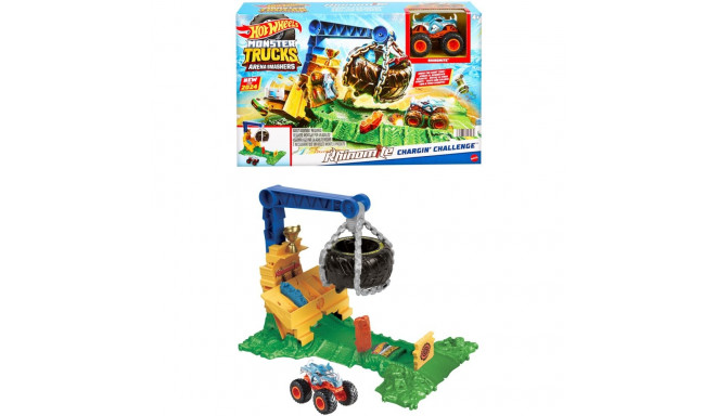 Hot Wheels Hot Wheels Monster Trucks Arena Smashers: Rhinomite Chargin, toy vehicle