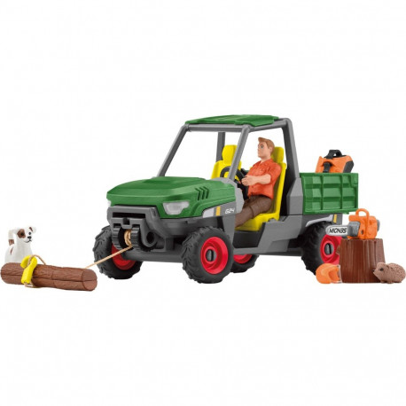 Schleich toy figurine Farm World Forest farmer with vehicle (42659)
