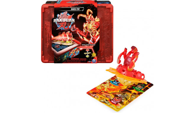 Spin Master Bakugan 2023 Baku-Tin with Special Attack Mantid, Skill Game (with Storage Box, Action F