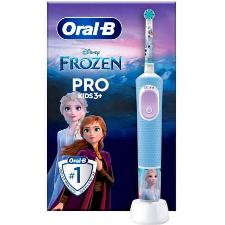 Oral-B Vitality Pro 103 Kids Frozen, Elektrische Zahnbürste (hellblau/weiß)