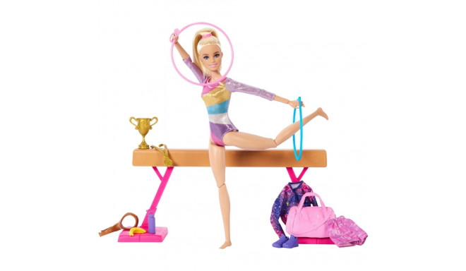 Mattel Barbie Careers Refresh Gymnastics Playset Doll